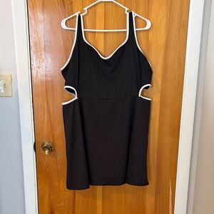 Old Navy Active Black and White Powersoft Athletic Dress